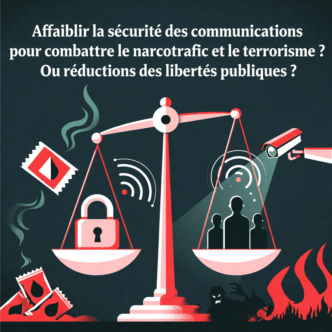 Affaiblir la sécurité des communications  pour combattre le narcotrafic et le terrorisme ?